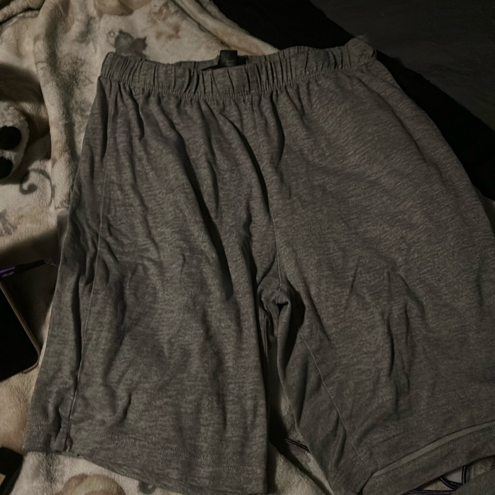 Grey biker shorts